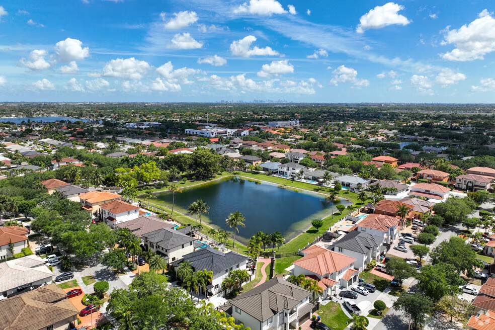Aerial view of Palm Springs, Florida
